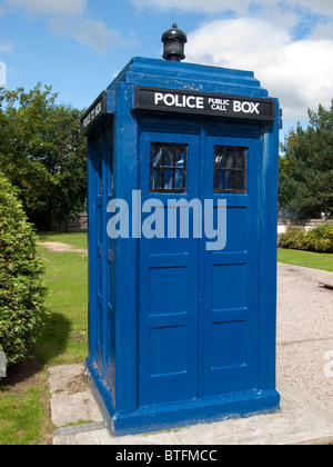 British Police Telephone Box Stock Photo