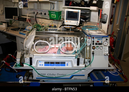 Portable premature baby unit at an NHS hospital Stock Photo