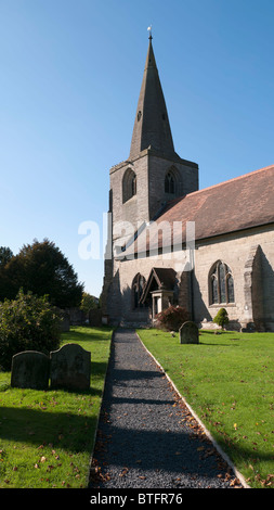 churchyard tanworth in arden church warwickshire midlands Stock Photo