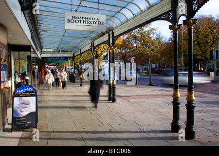 Boothroyds and Broadbents  Buildings and the Architectural Streetscape of Lord Street shops in Southport, Merseyside, UK Stock Photo