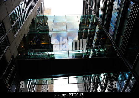 Bridge Between Office Buildings Stock Photo