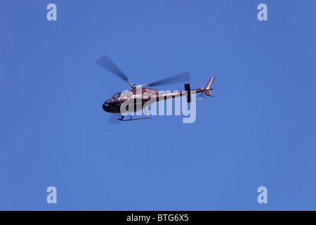 Aerospatiale AS355 twin squirrel 2 G-BPRJ operated by PDG Helicopters in flight Stock Photo