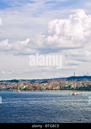 A View From Topkapi Palace Towards The Maiden Tower Stock Photo