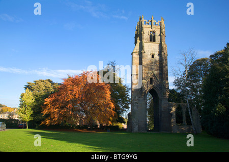 Greyfriars Tower in Friary Gardens Richmond North Yorkshire England Stock Photo