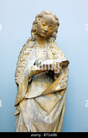 Reading saint (15th century), Palace of the Dukes of Burgundy, Dijon, Côte-d'Or département, Burgundy, France Stock Photo