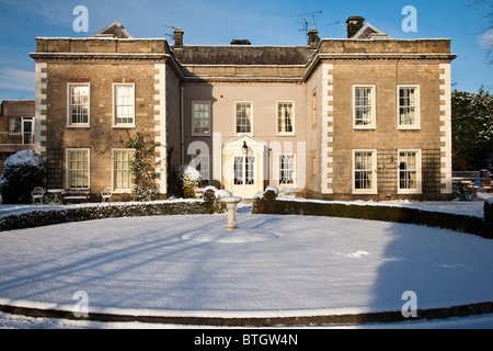 The Hall, Thornton le Dale, North Yorkshire in winter Stock Photo