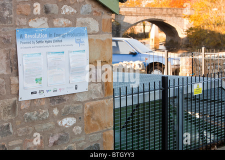 The settle hydro scheme is a small scale hydro project that is owned by a community provident project Stock Photo