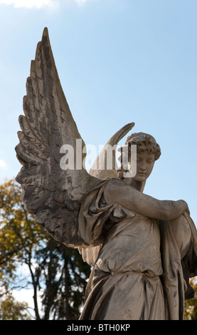 Monument to an angel on a cemetery. Since its creation in 1787 Lychakiv Cemetery Lvov, Ukraine Stock Photo