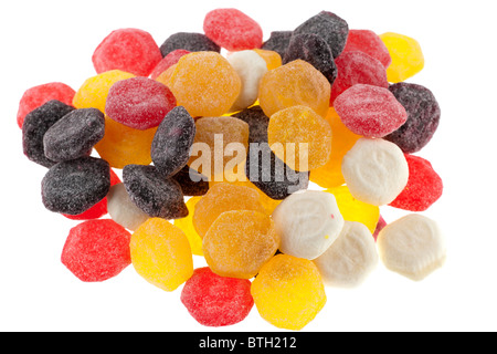 Pile of Joseph Dobson's Menthol Mixture boiled cough old fashioned sweets Stock Photo