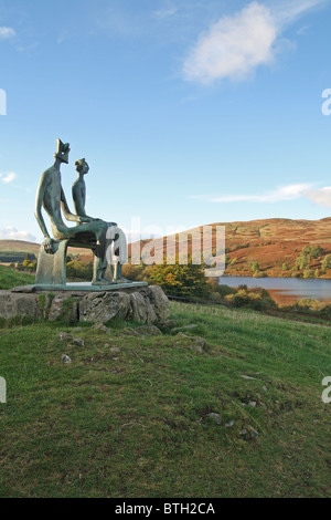 The King & Queen Sculpture by Henry Moore at Glenkiln Sculpture Park, Dumfries & Galloway, Scotland Stock Photo