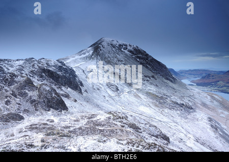 Seat and High Crag in winter in the English Lake District Stock Photo