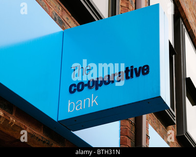 The Co-Operative Bank Sign, Oxford, UK. Stock Photo