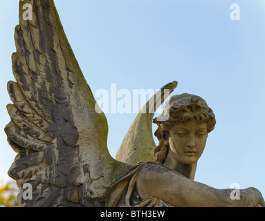 Monument to an angel on a cemetery. Since its creation in 1787 Lychakiv Cemetery Lvov, Ukraine Stock Photo