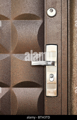 metallic door background Stock Photo