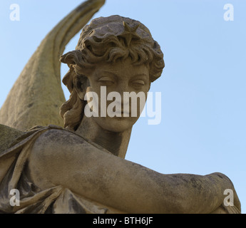 Monument to an angel on a cemetery. Since its creation in 1787 Lychakiv Cemetery Lvov, Ukraine Stock Photo