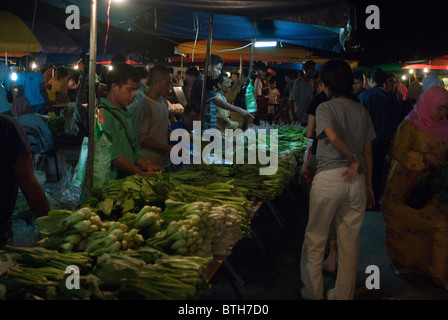 Filipino street market Kota Kinabalu Borneo Stock Photo