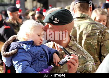 The London Regiment return back home Stock Photo