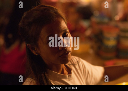 Filipino street market Kota Kinabalu Borneo Stock Photo