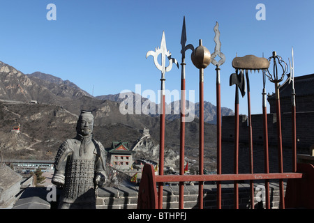 display of weapons at The Great Wall of China Stock Photo - Alamy