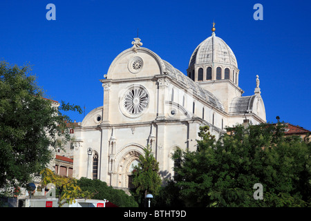 St. James cathedral (1431-1536), Sibenik, Sibenik-Knin county, Croatia Stock Photo