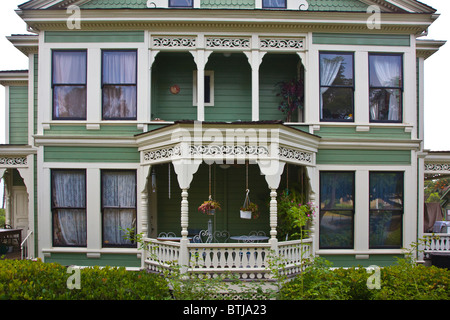 VICTORIAN HOUSE located at HERITAGE PARK in OLD TOWN - SAN DIEGO, CALIFORNIA Stock Photo