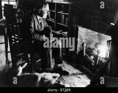 Governor (and future U.S. President), Franklin D. Roosevelt (1882-1945), at his home in Warm Springs, Georgia, 1932. Stock Photo