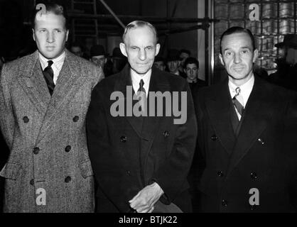 Henry Ford, His Son Edsel, and His Grandson Henry Ford II at the Stock ...