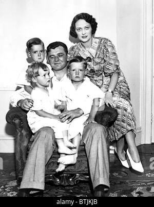 James Braddock, wife May and children at home in Guttenberg, NJ, June ...