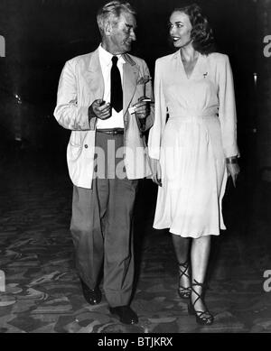 American artist and cartoonist James Montgomery Flagg and model Irene Chrisdie attend the premiere of 'BAMBI' at Radio City Musi Stock Photo