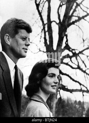 Senator John F. Kennedy, Jackie Kennedy, circa. 1956. CSU Archives/Courtesy Everett Collection Stock Photo