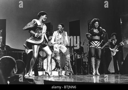 LaBelle, (l-r): Patti LaBelle, Wynonna 'Nona' Hendryx, Sarah Dash, ca. 1976 Stock Photo