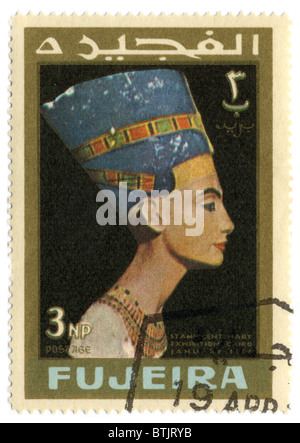 FUJEIRA - CIRCA 1966: A stamp printed in Fujeira (UAE) shows Space ...