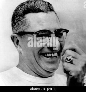 Vince Lombardi, (1913-1970), General manager of the Green Bay Packers and one of the most successful head coaches in the history Stock Photo