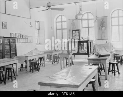 Medical College, Baghdad and road building, medical classroom, Iraq, photograph September 26, - October 12, 1932. Stock Photo