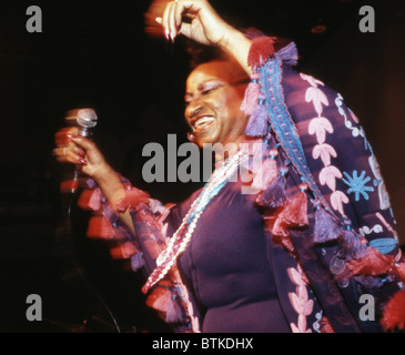 Celia Cruz, New York City, November 1985. Stock Photo