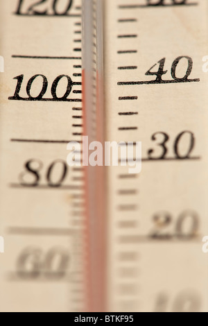 close up of a Weather Gauge showing multiple dials and needles and an icon  of rain and thunder clouds and sunshine Stock Photo - Alamy