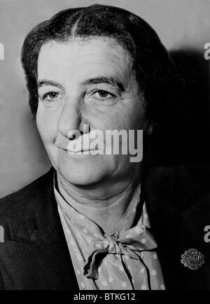 Golda Meir (1898-1978), in 1948 as Israel's Foreign Minister. Meir was Prime Minister of Israel from 1969 to 1974. Ingrid Bergman played Meir in the television film A WOMAN CALLED GOLDA (1982). Stock Photo