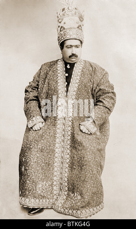 Mohammad Ali Shah Qajar (1872-1925), the Shah of Persia from January 8, 1907 to July 16, 1909. In 1907 he suppressed the constitutional government, established during the reign of his father, Mozzafar-al-Din Shah, but was deposed within two years. Stock Photo
