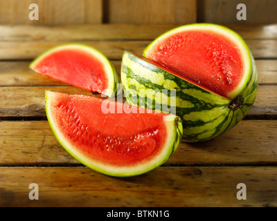 Cut baby red water melon Stock Photo