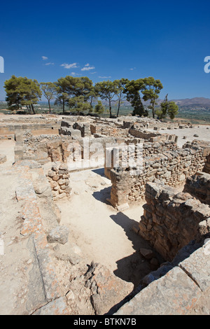 Ruins of the Minoan Palace of Phaistos. Crete, Greece. Stock Photo