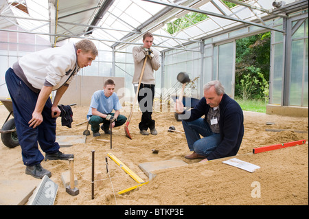 Apprenticeship in gardening and landscaping, Berlin, Germany Stock Photo