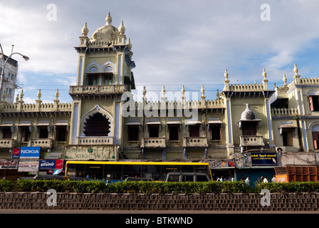 Siddique Sarai Choultry, its Moorish architecture revealing where Indo-Saracenic had its roots. Chennai;Madras, Tamil Nadu. Stock Photo