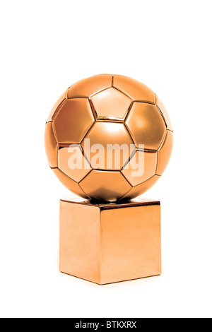 Bronze trophy cup on a white background. 3d illustration Stock Photo ...