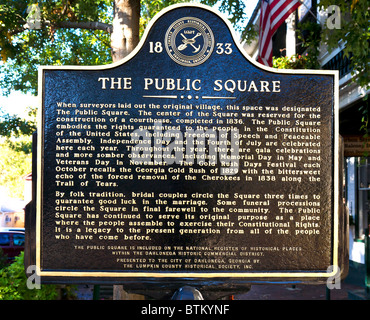 Main Square, Dahlonega, North Georgia, USA Stock Photo - Alamy