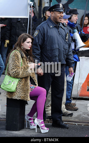 Mischa Barton On the Set of LAW and ORDER SVU Stock Photo