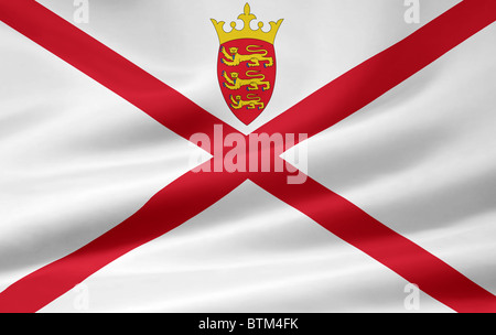 High resolution flag of Jersey Stock Photo