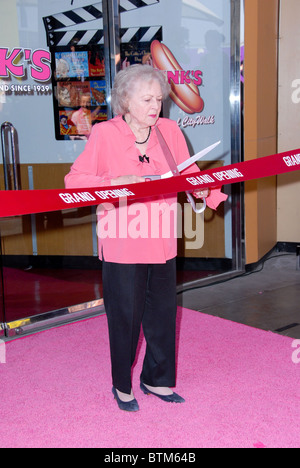 Grand Opening of Legendary PINK'S Hot Dog Stand Stock Photo