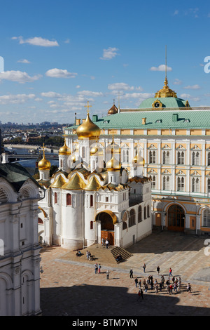 Elevated View Of The Cathedral Square Sobornaya Square In The Kremlin