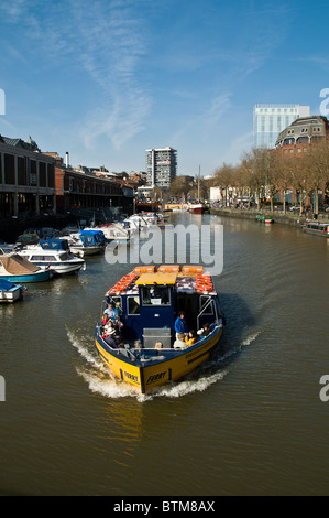 dh St Augustines Reach BRISTOL DOCKS BRISTOL Ferryboat and passengers Bristol Floating Harbour Stock Photo