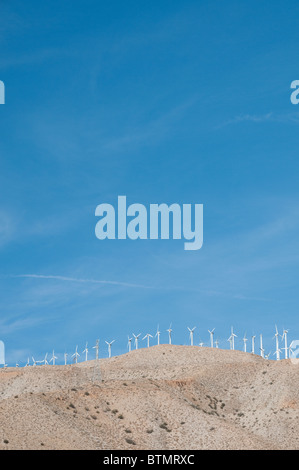 A wind installation in southern California Stock Photo